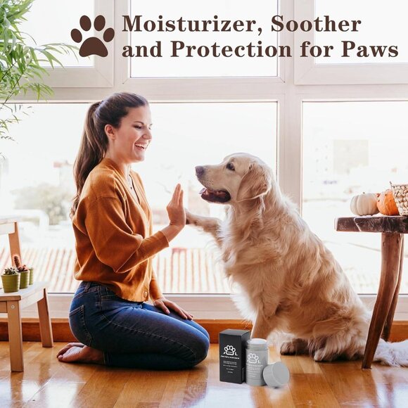 2.4oz Cat & Dog Paw Balm Stick – Natural Lick-Safe Moisturizer for Dry Paws Nose - Picture 7 of 7